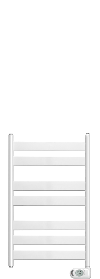 ADAX Wave 50-80-300 white electric heated towel rail, 500 x 800 mm, 300W